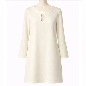 Retro Style Cream Shift Dress